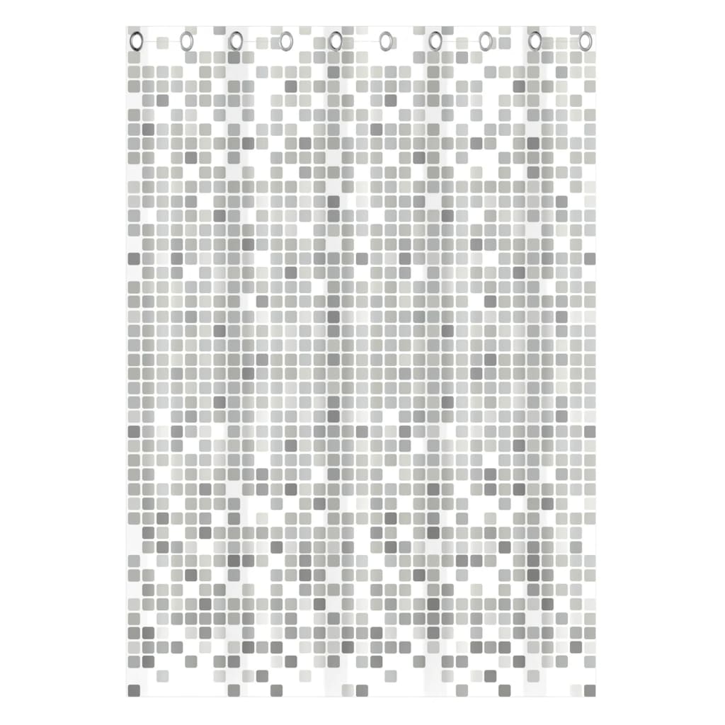 EISL Tenda da Doccia con Mosaico Grigio 200x180x0,2 cm