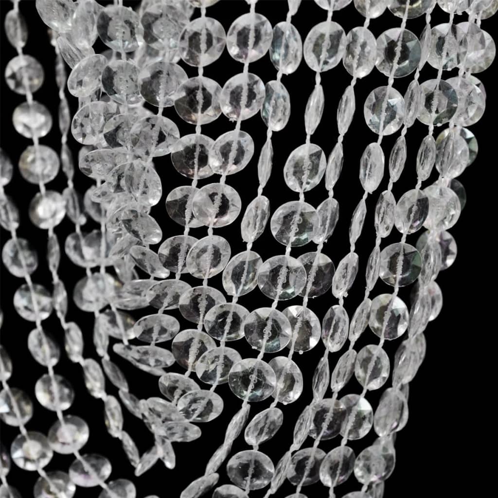 vidaXL Lampadario Sospeso in Cristallo 22 x 58 cm