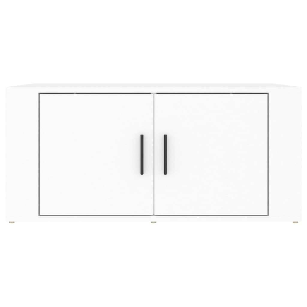 vidaXL Tavolino da Salotto Bianco 80x50x36 cm in Legno Multistrato