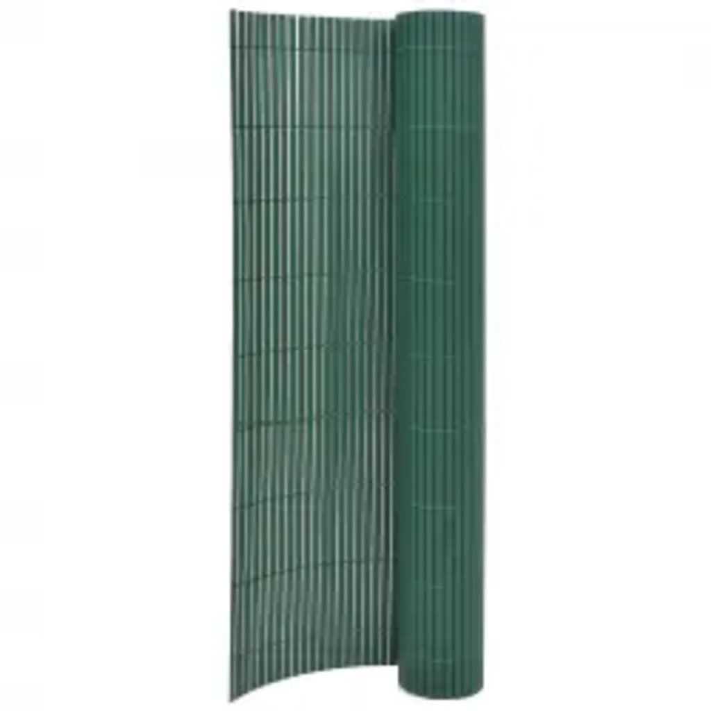 vidaXL Recinzione da Giardino a Doppio Lato 110x500 cm Verde