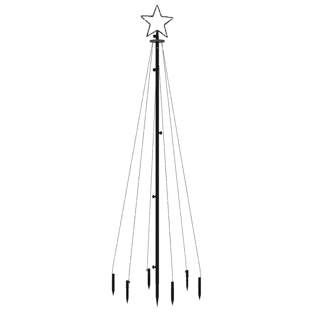 vidaXL Albero di Natale con Puntale Blu 108 LED 180 cm
