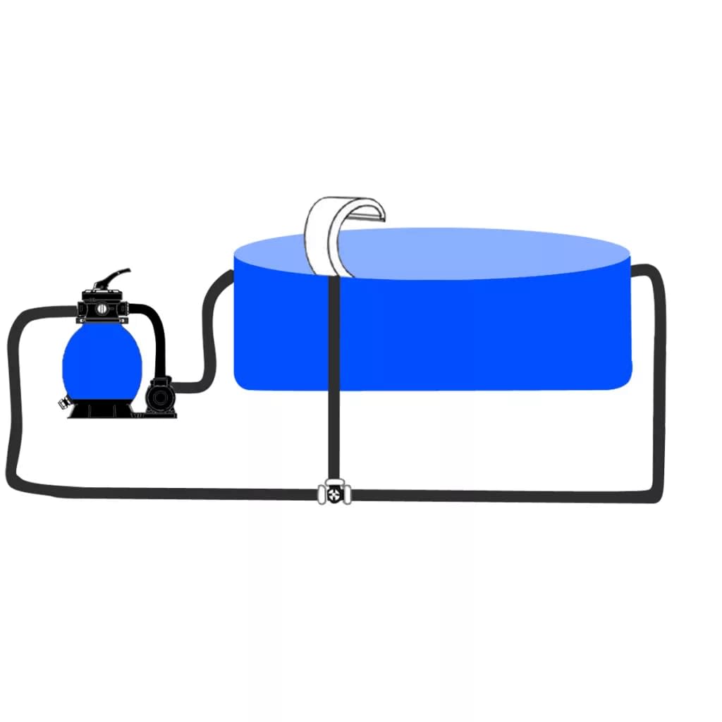 Fontana A Cascata Per Piscina Con LED In Acciaio Inox | 30x60x45 Cm, Luci Bianche Impermeabili IP68 | Effetto Rilassante Con Suono Dell'acqua | Include Tubi E Connettori (pompa Esclusa)