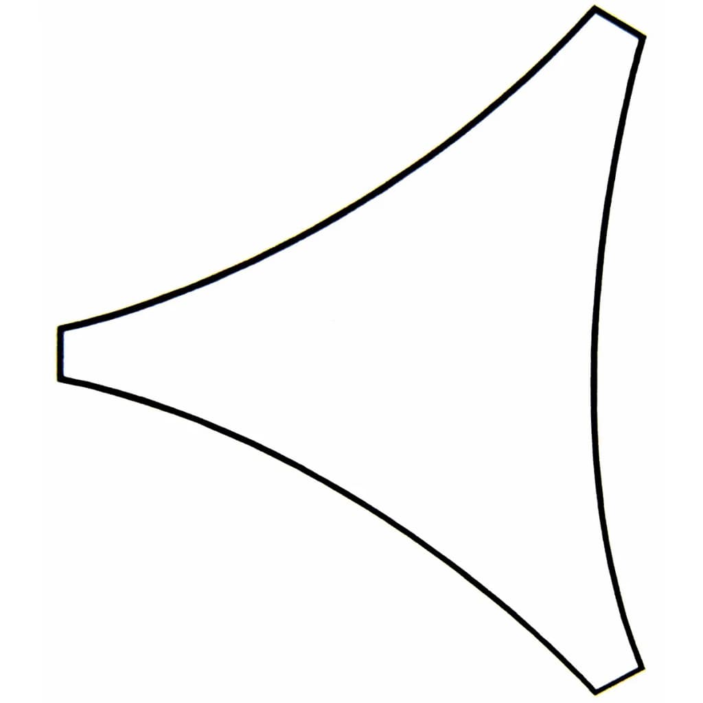 Perel Vela Parasole Triangolare 3,6 m Crema GSS3360