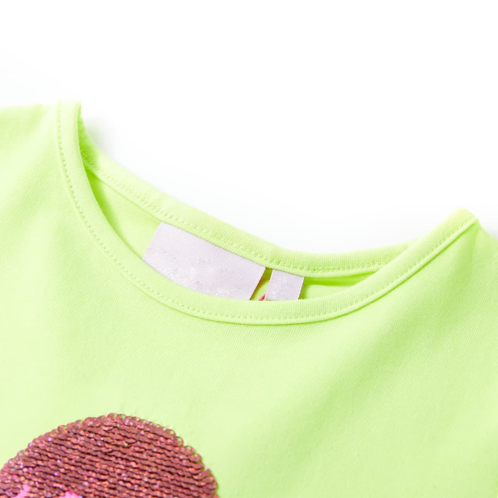 Maglietta da Bambina Giallo Neon 92