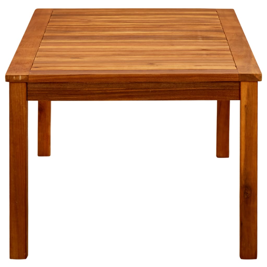 vidaXL Tavolino da Giardino 110x60x45 cm in Legno Massello di Acacia