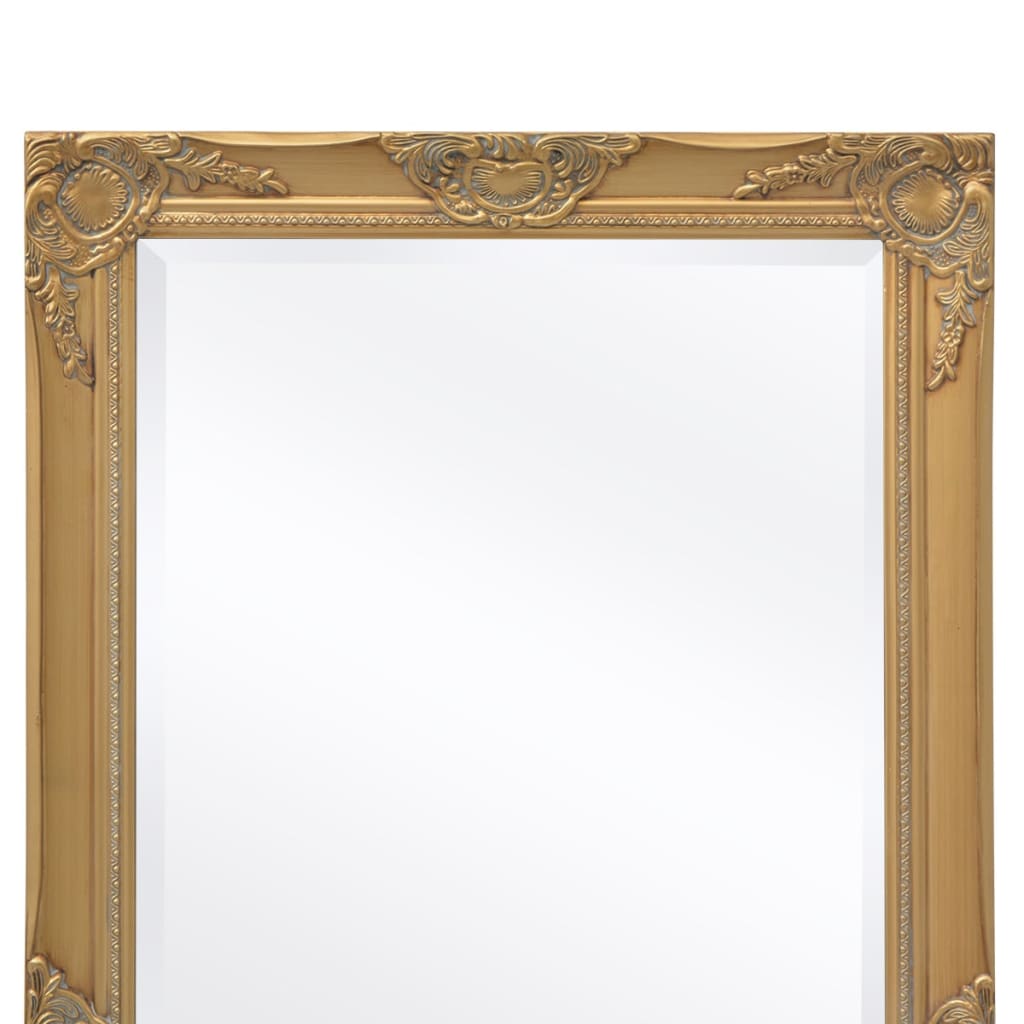 vidaXL Specchio da Parete Stile Barocco 100x50 cm Oro