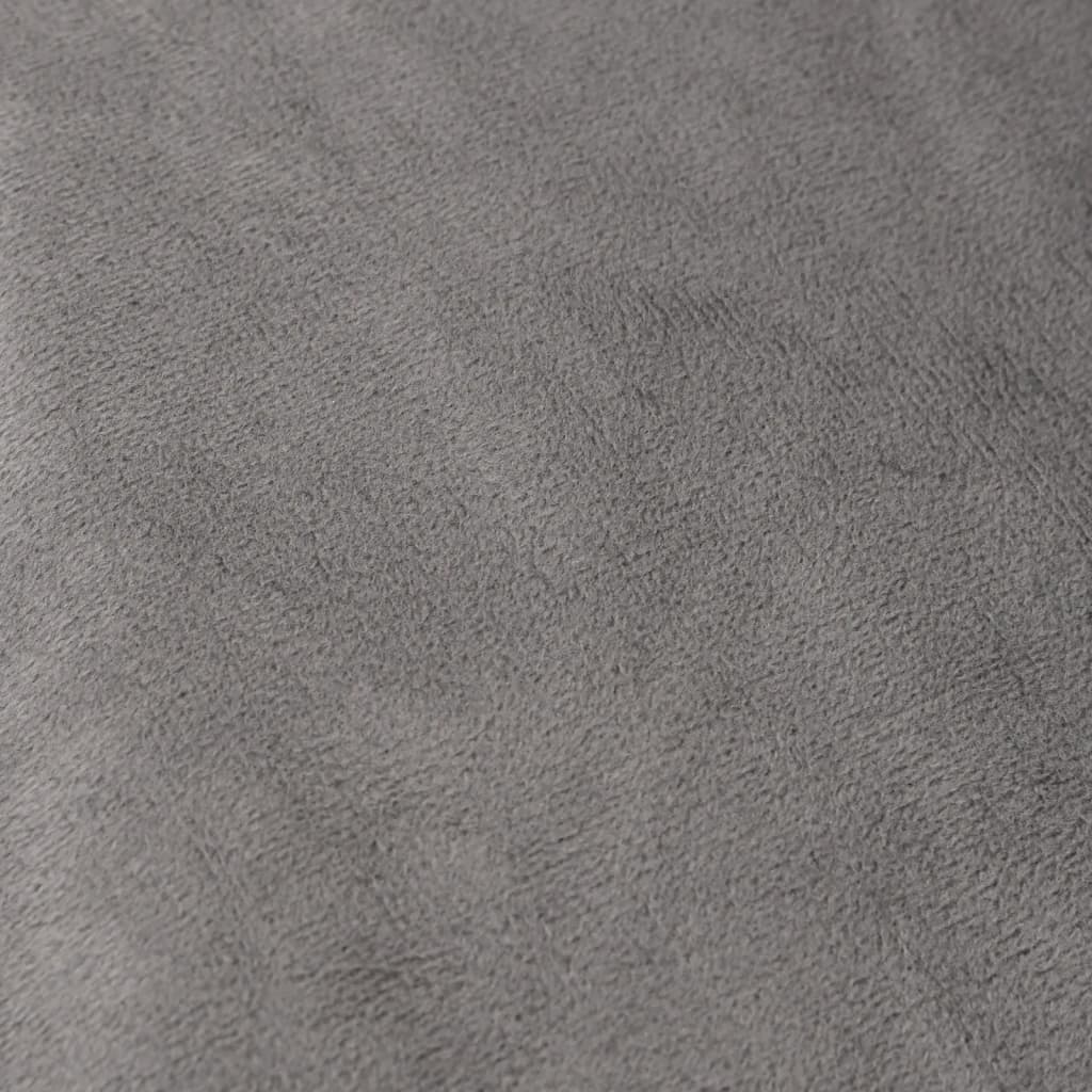 vidaXL Coperta Ponderata con Copertura Grigia 155x220 cm 7 kg Tessuto