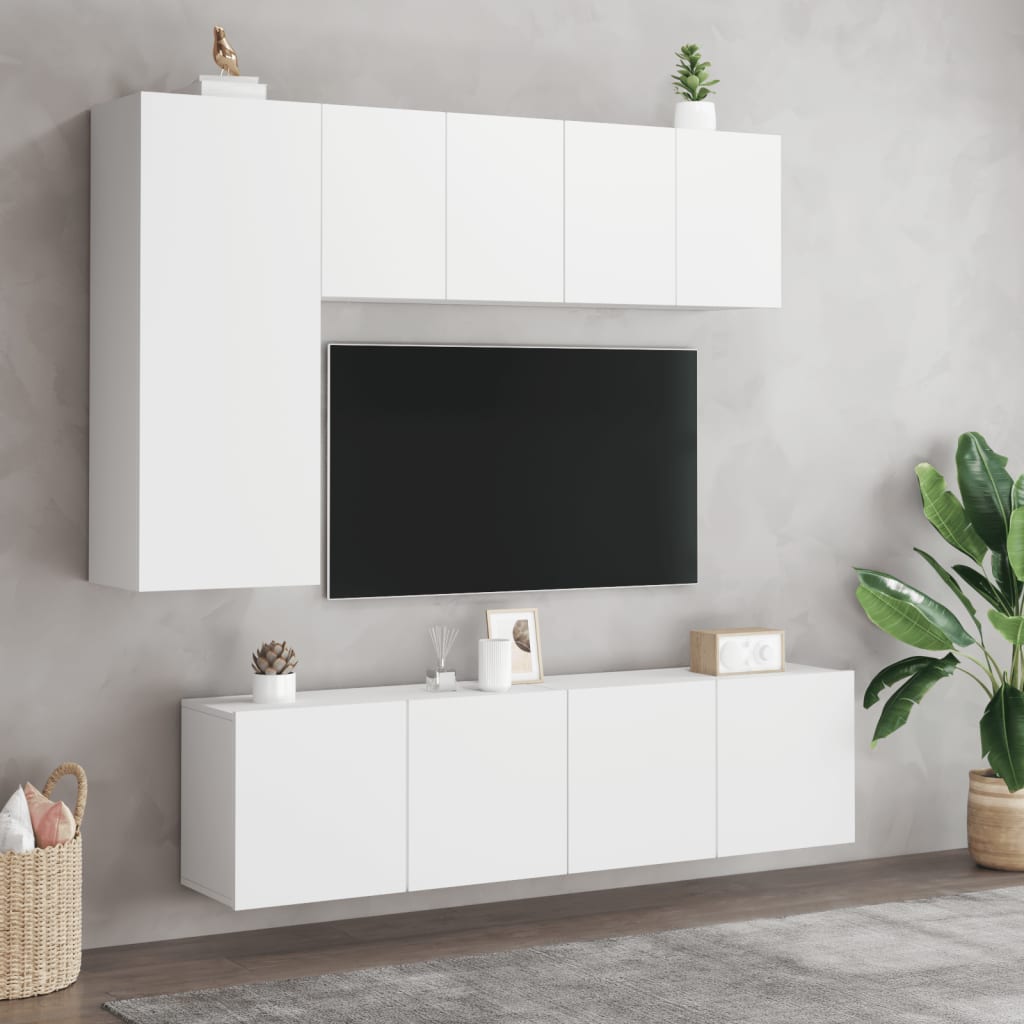vidaXL Mobile TV a Parete Bianco 60x30x41 cm