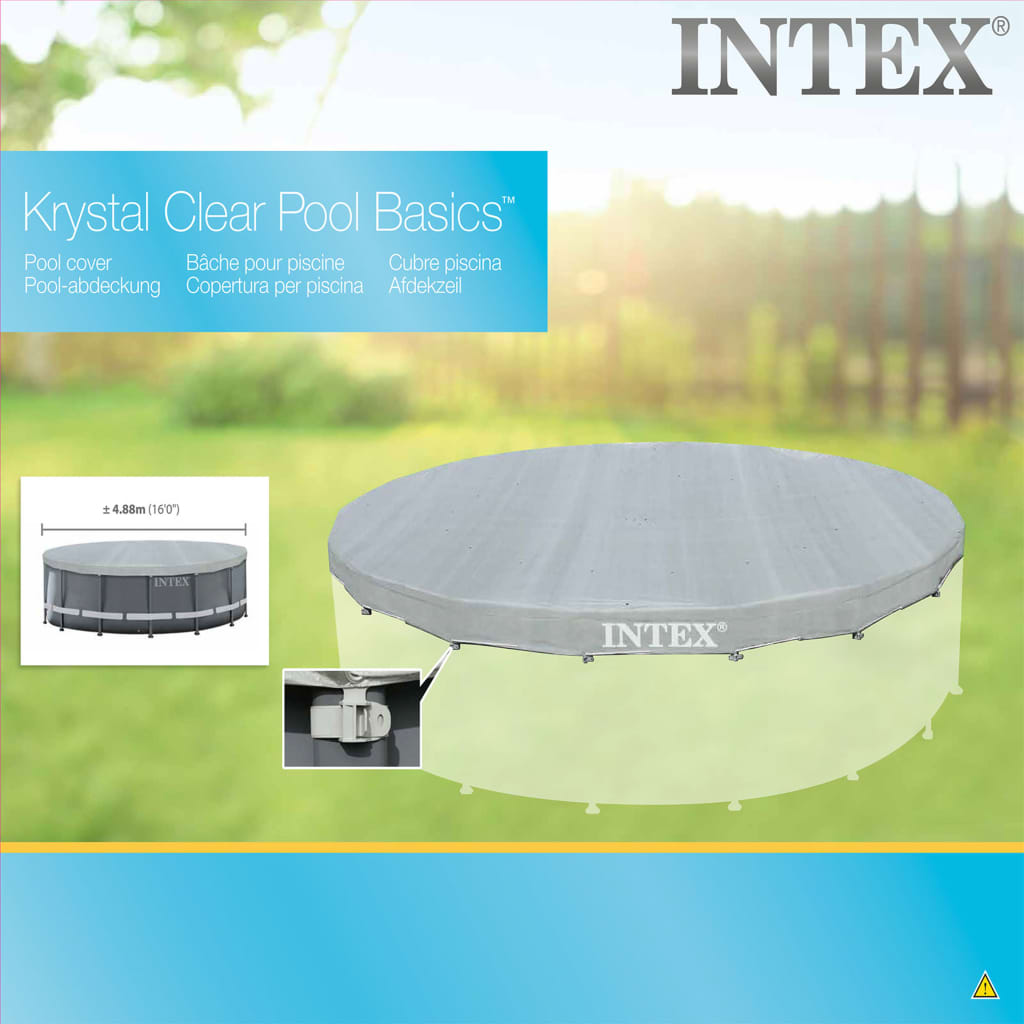 Intex Copertura per Piscina Deluxe Circolare 488 cm 28040