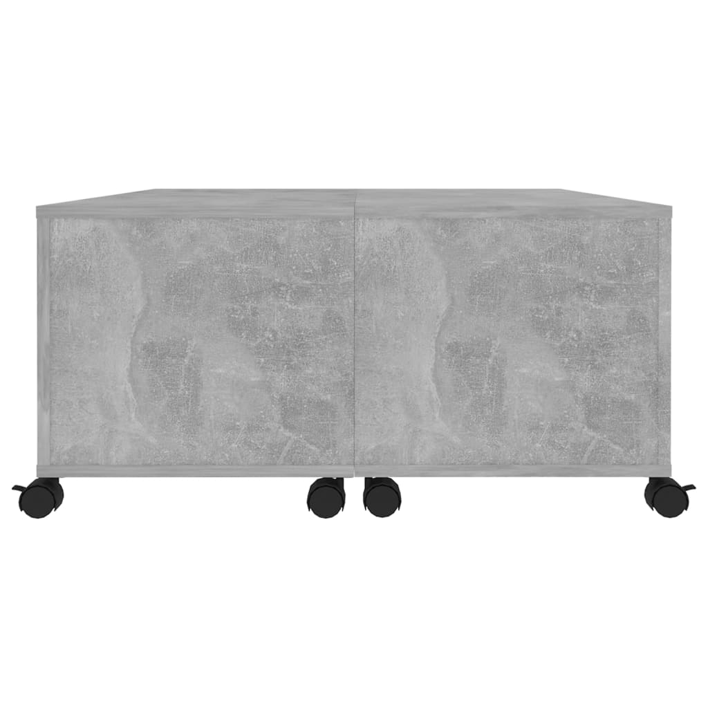 vidaXL Tavolino da Salotto Grigio Cemento 75x75x38cm Legno Multistrato