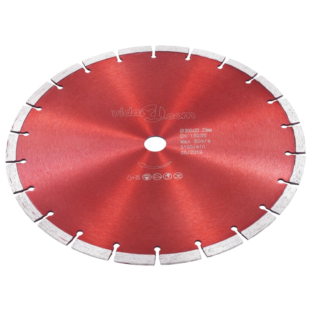 vidaXL Disco da Taglio Diamantato in Acciaio 300 mm