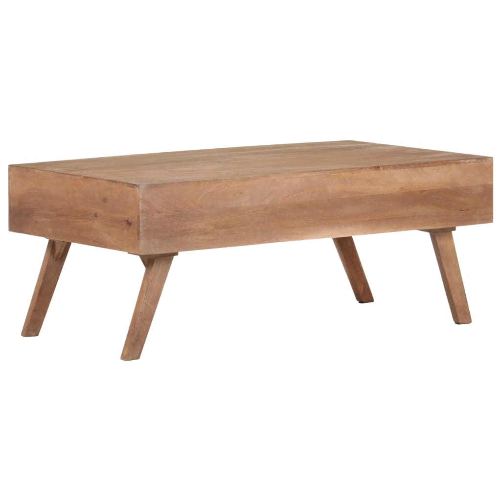 vidaXL Tavolino da Salotto in Legno Massello di Mango 100x60x40 cm