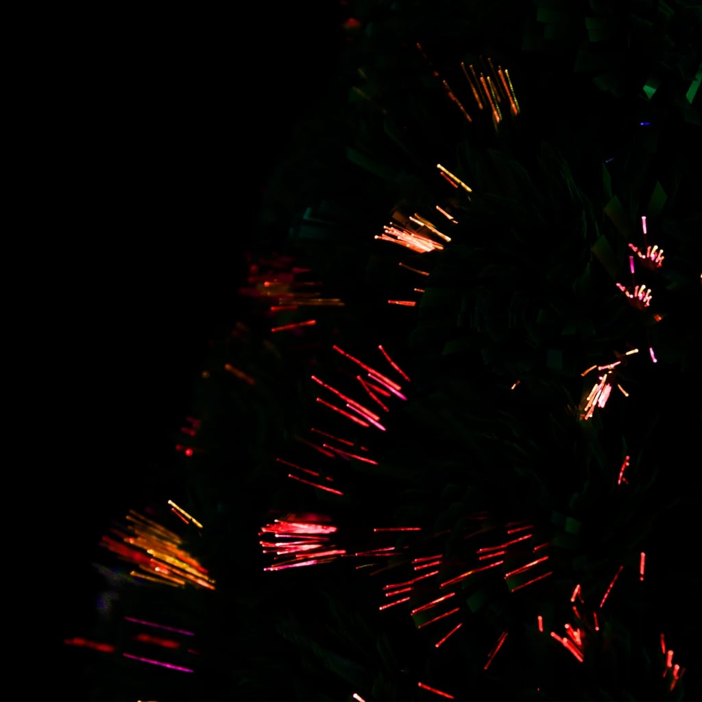 vidaXL Albero di Natale Preilluminato con Supporto 64 cm Fibra Ottica