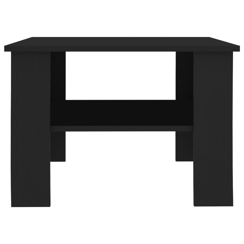 vidaXL Tavolino da Salotto Nero 60x60x42 cm in Legno Multistrato