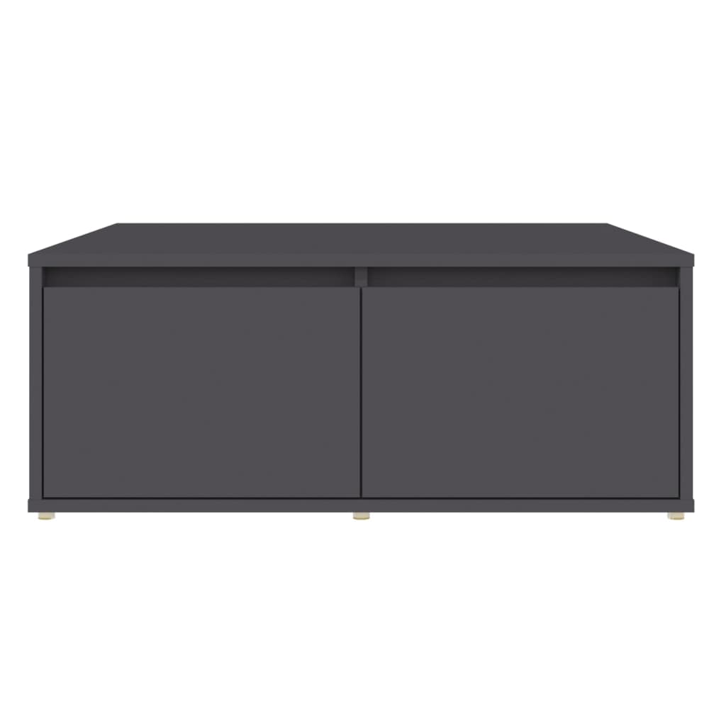 vidaXL Tavolino da Salotto Grigio 80x80x31 cm in Legno Multistrato