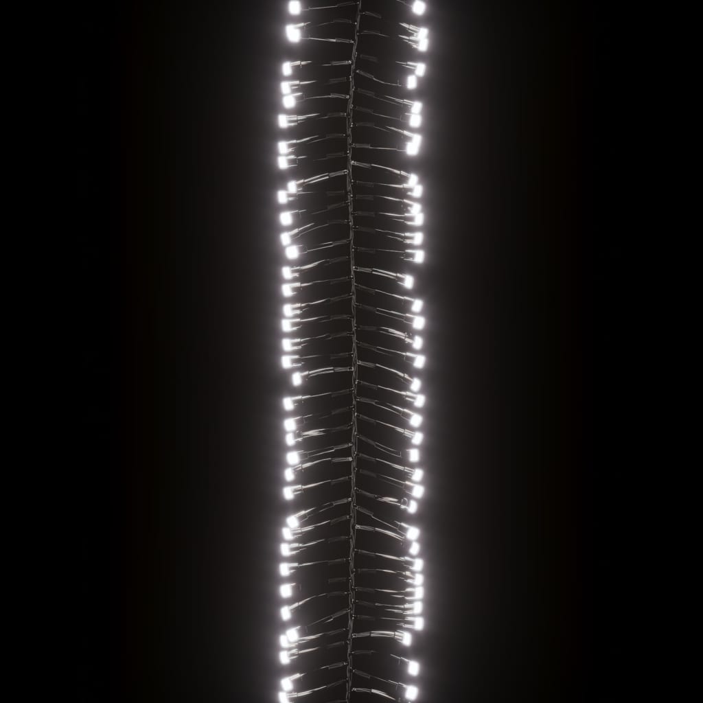 vidaXL Stringa di Luce LED con 400 Luci LED Bianco Freddo 7,4 m in PVC