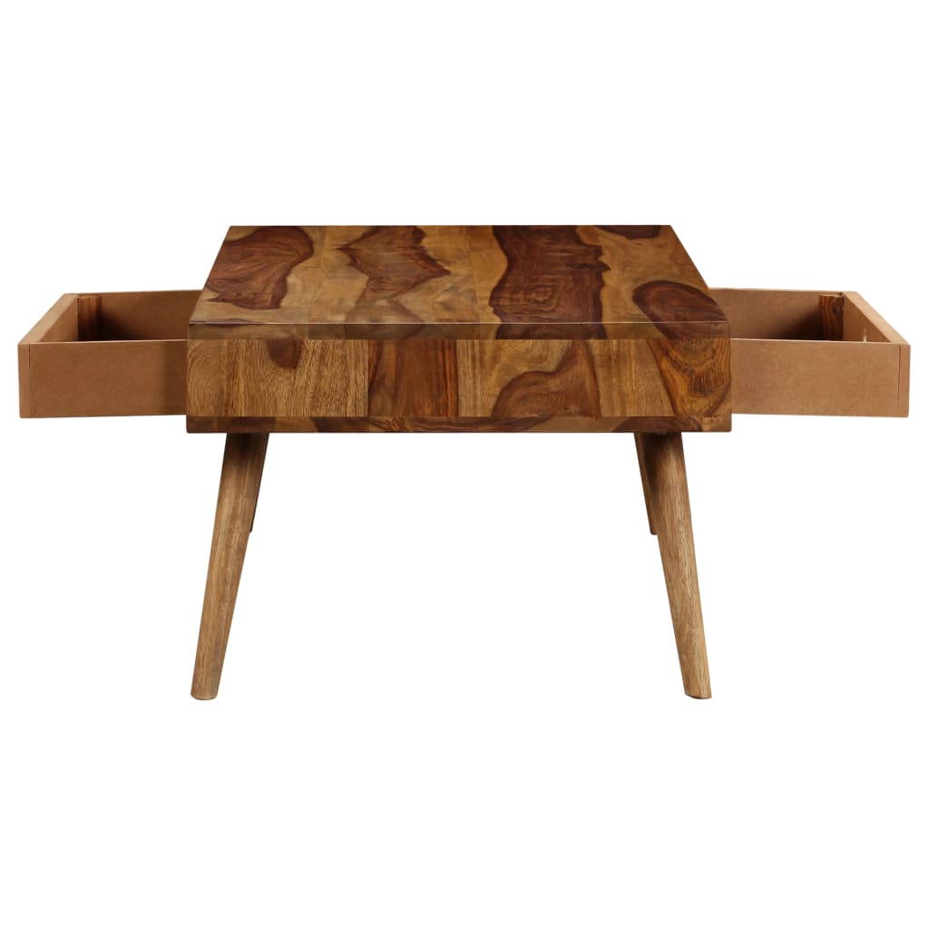 vidaXL Tavolino da Salotto 110x50x35 cm in Legno Massello di Sheesham