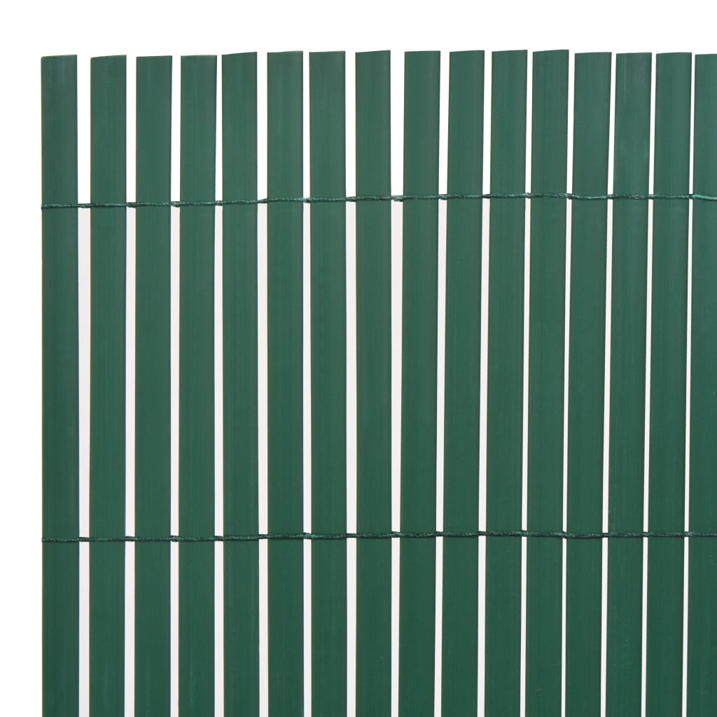 vidaXL Recinzione da Giardino a Doppio Lato in PVC 90x300 cm Verde