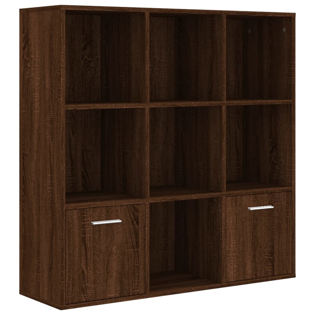 VidaXL Libreria Rovere Artigianale 66x30x130 Cm - 8 Scomparti, Legno Multistrato, Mobile Porta Libri - 3