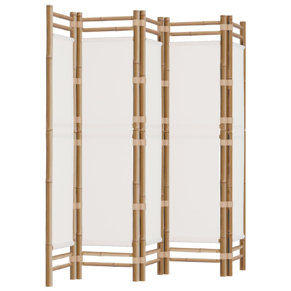 vidaXL Paravento 4 pezzi bianco 200x220 cm