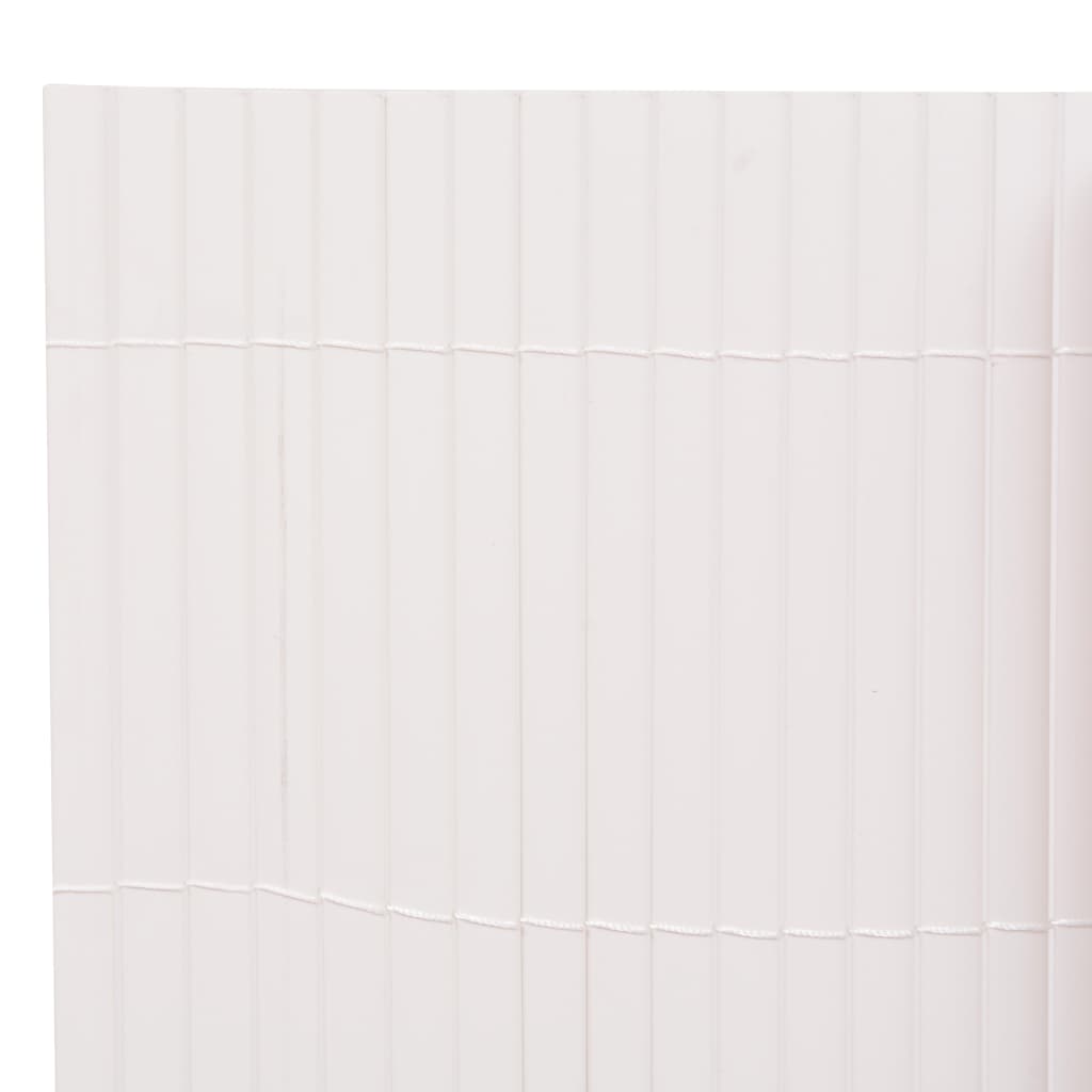 vidaXL Recinzione da Giardino a Doppio Lato 110x500 cm Bianca
