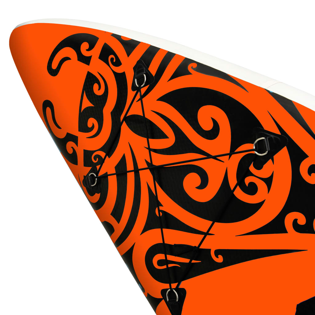 vidaXL Set Tavola Gonfiabile da SUP 320x76x15 cm Arancione