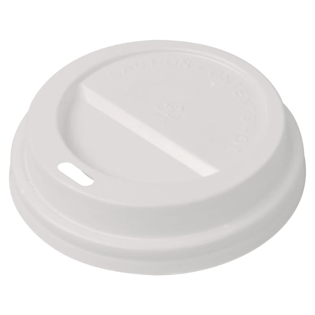 vidaXL Coperchi per Bicchieri da Caffè Monouso Plastica 1000 pz 80 mm