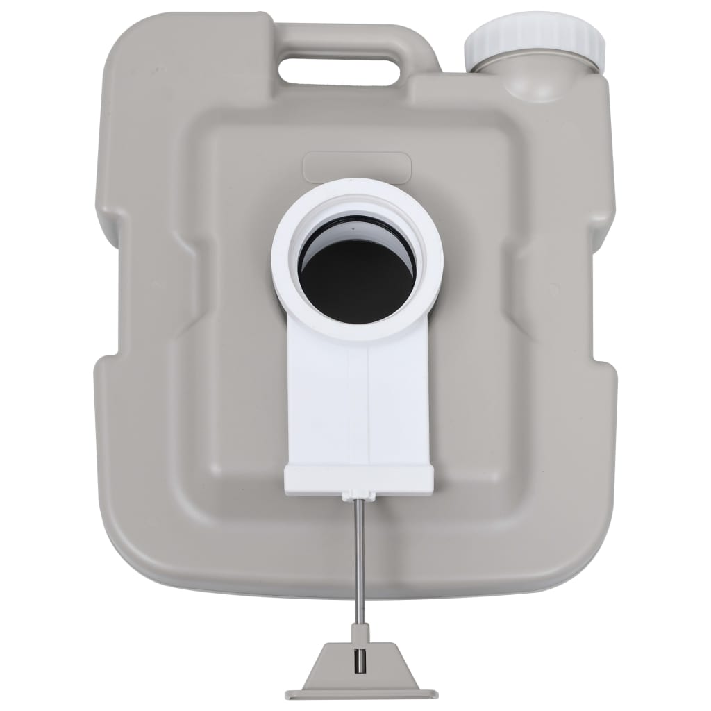 vidaXL Toilette Portatile da Campeggio con Tenda 10+10 L