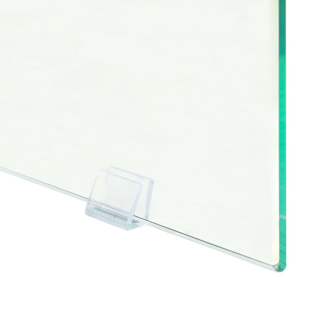 vidaXL Tavolino Consolle in MDF e Vetro 120x30x76 cm Colore Quercia