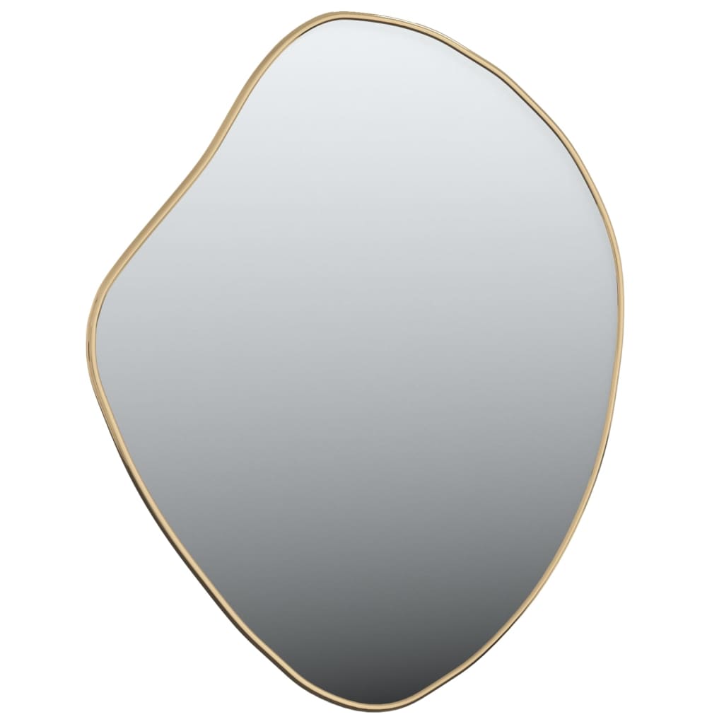 vidaXL Specchio da Parete Dorato 50x40 cm