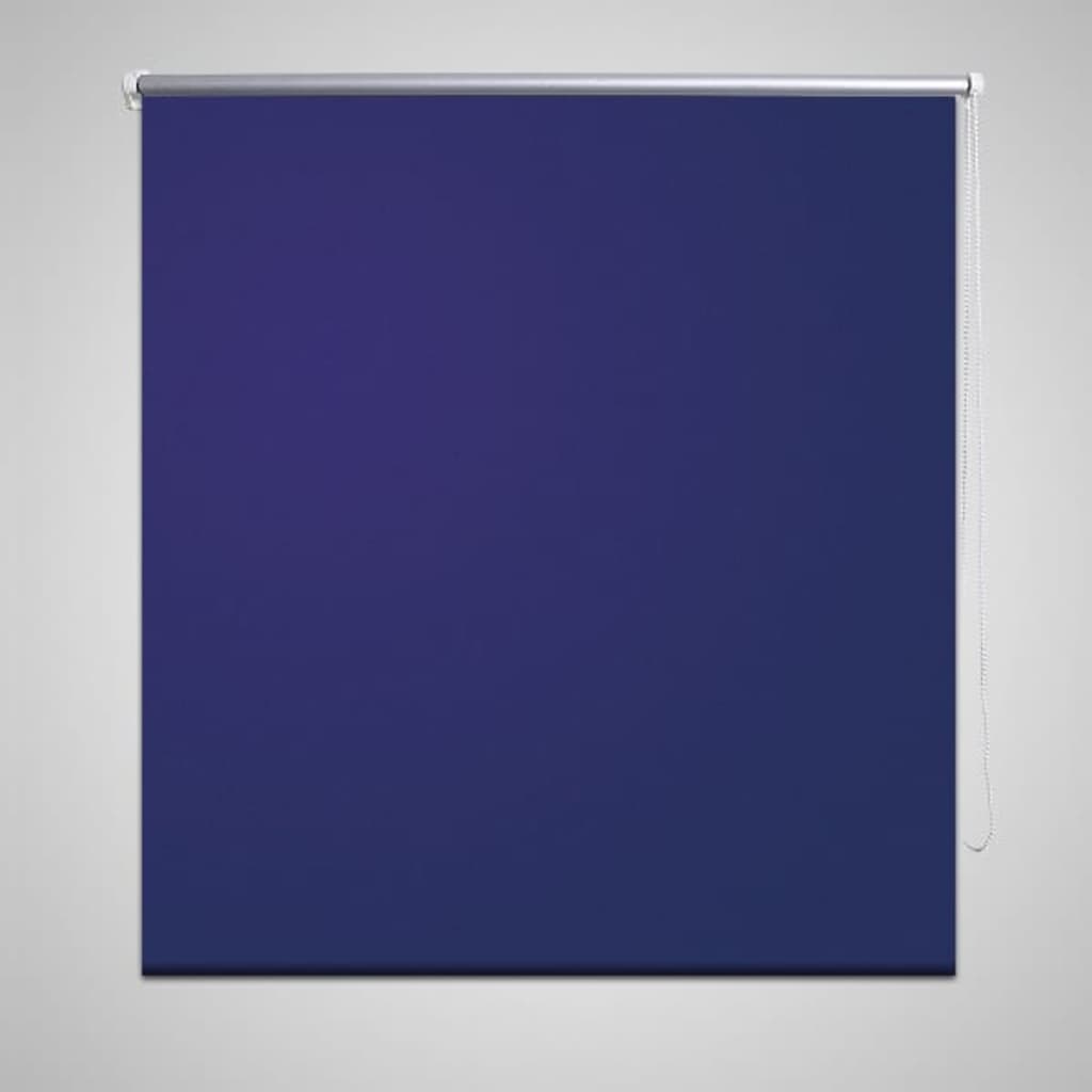 vidaXL Tenda a Rullo Oscurante 80 x 230 cm Blu Marino