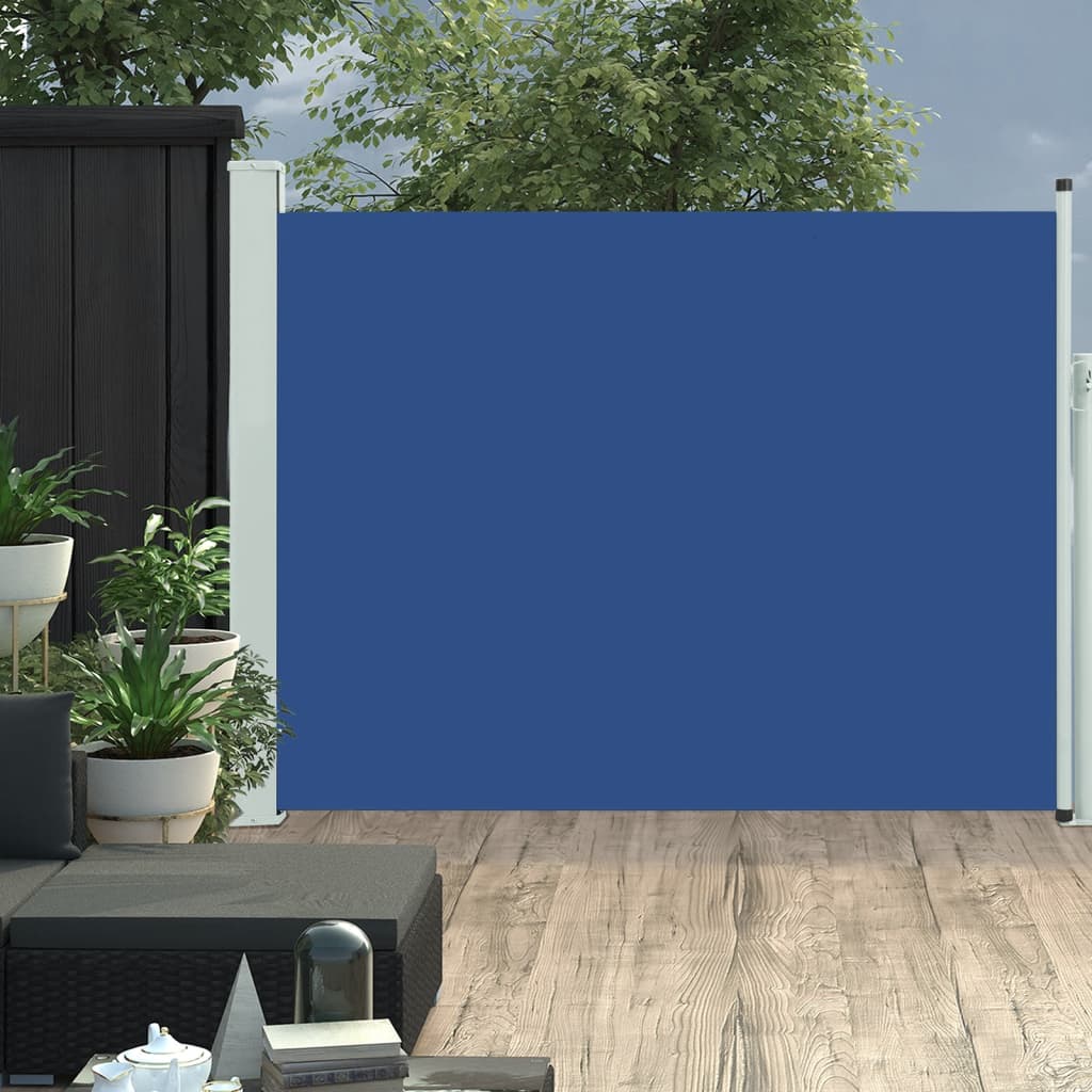 vidaXL Tenda Laterale Retrattile per Patio 140x500 cm Blu