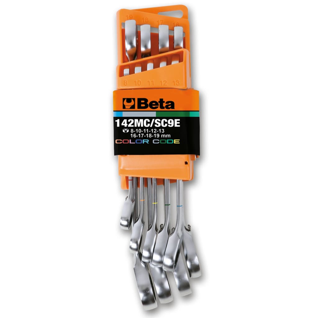 Beta Tools Set Chiavi Combinate Cricchetto Reversibile 9 pz 142MC/SC9I