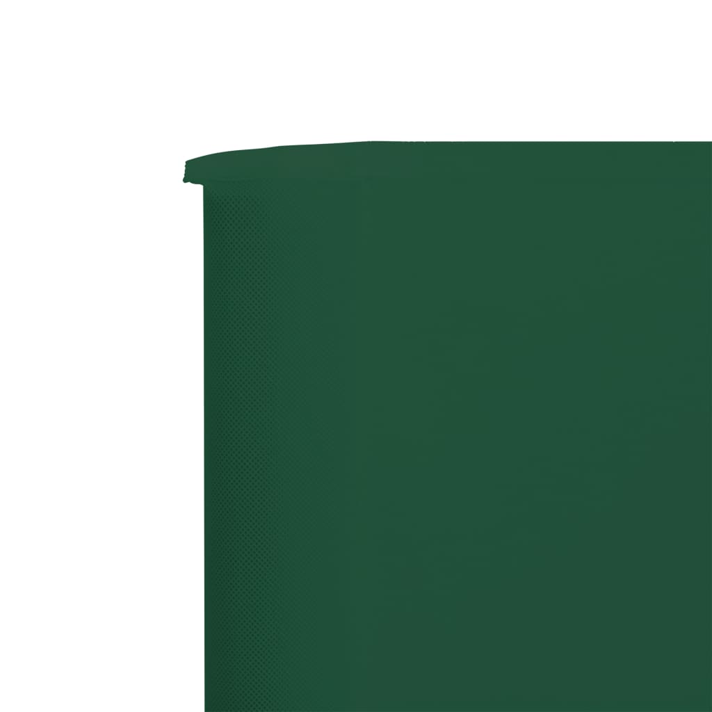 vidaXL Paravento a 6 Pannelli in Tessuto 800x160 cm Verde