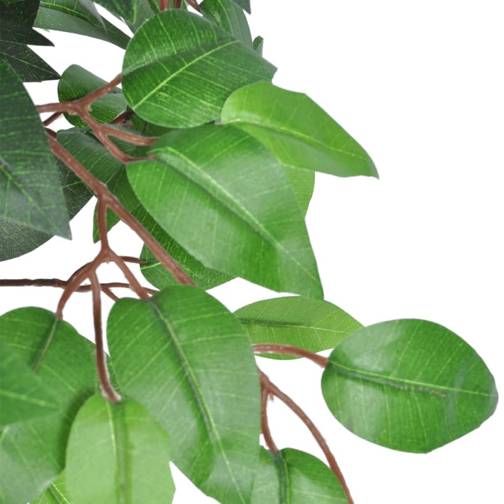 vidaXL Albero di Ficus Artificiale con Vaso 110 cm