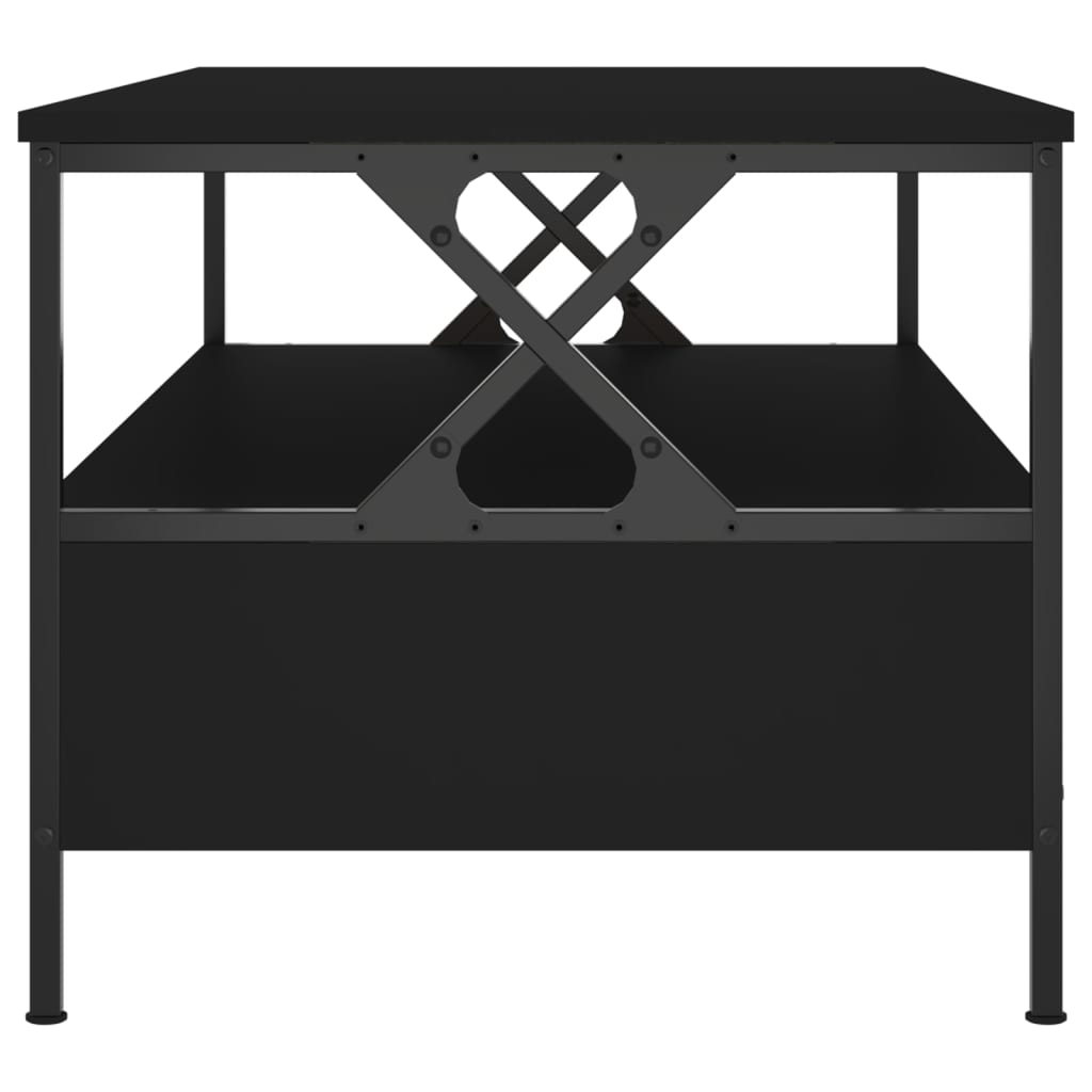 vidaXL Tavolino da Salotto Nero 100x51x45 cm in Legno Multistrato