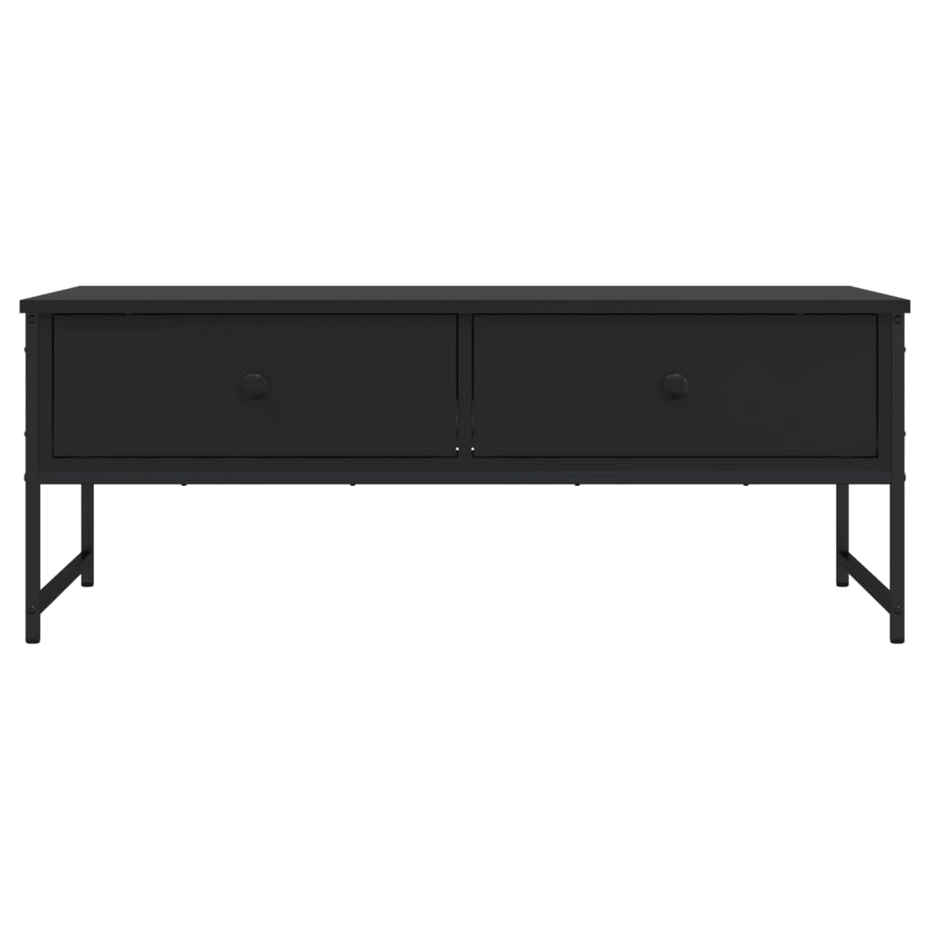 vidaXL Tavolino da Salotto Nero 101x49x39,5 cm in Legno Multistrato