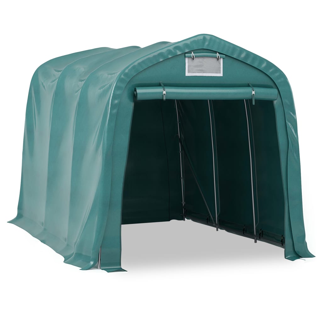 vidaXL Tenda Garage in PVC 2,4x3,6 m Verde