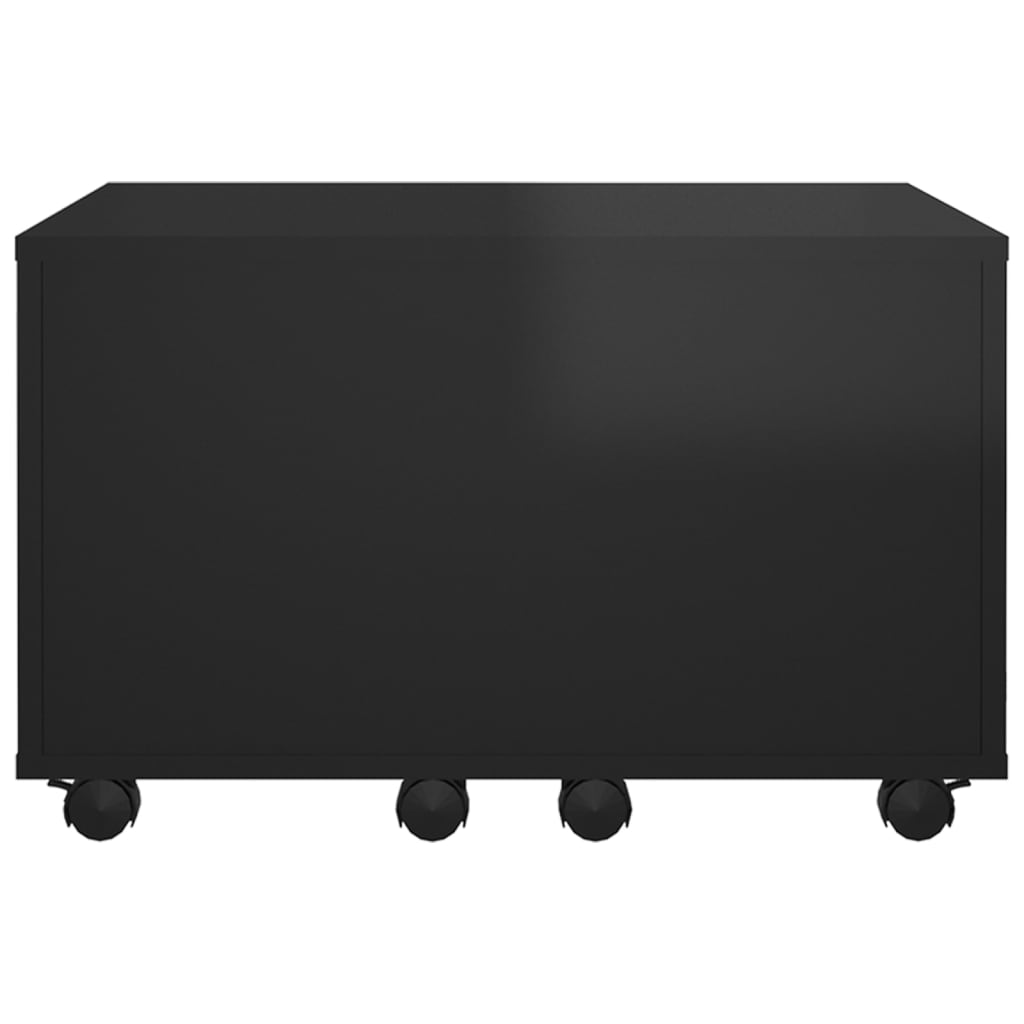 vidaXL Tavolino da Salotto Nero Lucido 60x60x38 cm Legno Multistrato