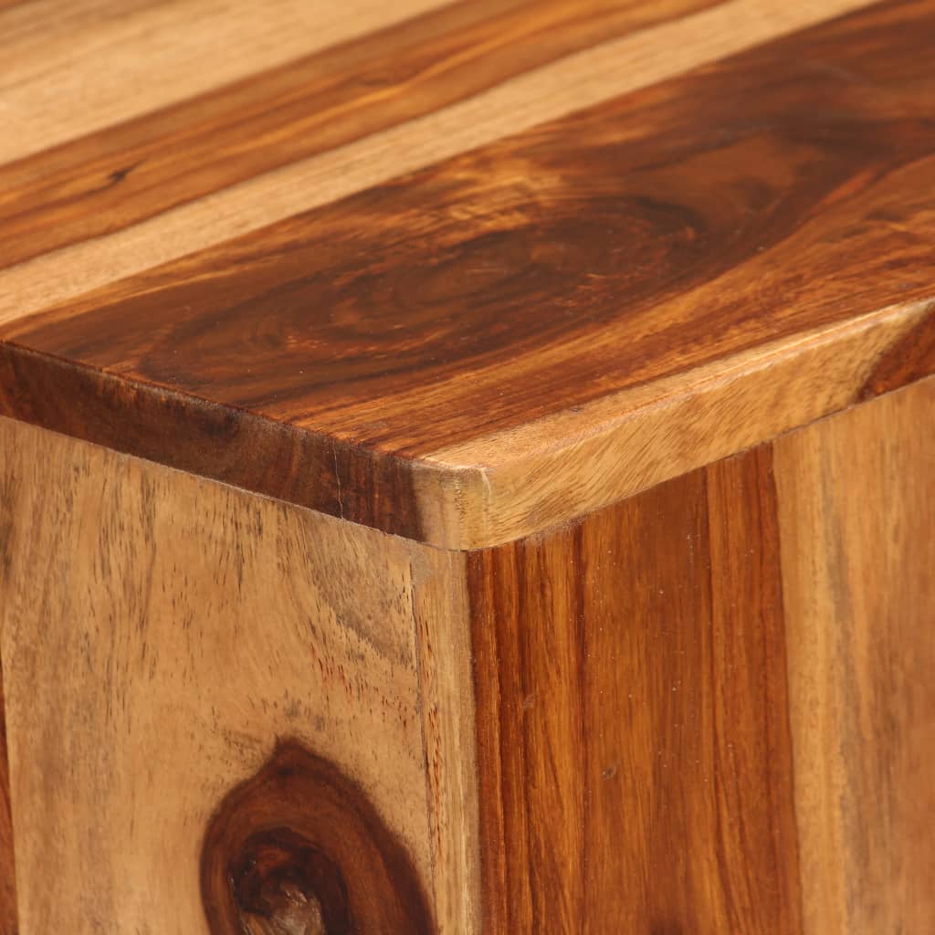 vidaXL Tavolino da Salotto in Legno Massello di Sheesham 70x70x30 cm