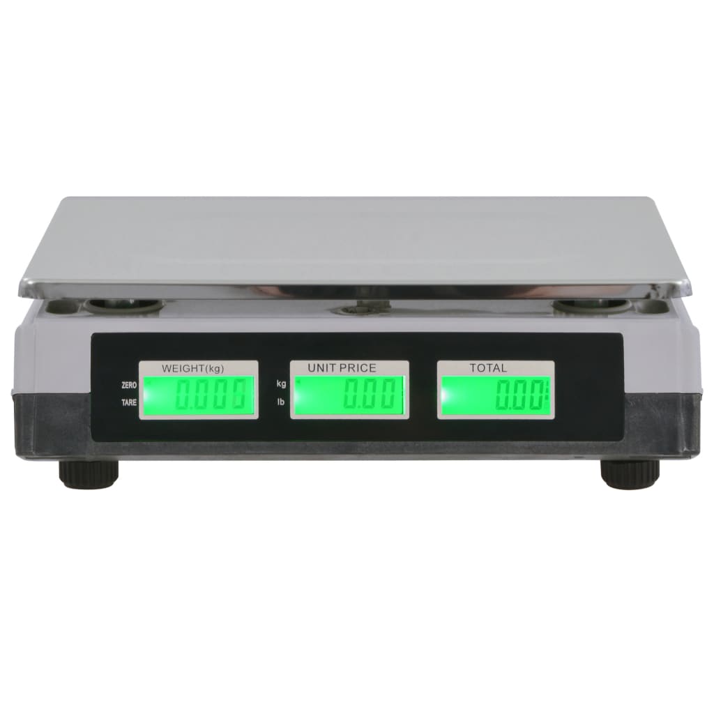 vidaXL Bilancia Digitale 30 kg con Batteria Ricaricabile