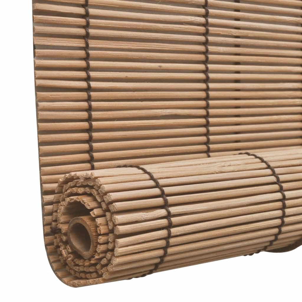 Tende a Rullo in Bambù Marrone 120x160 cm
