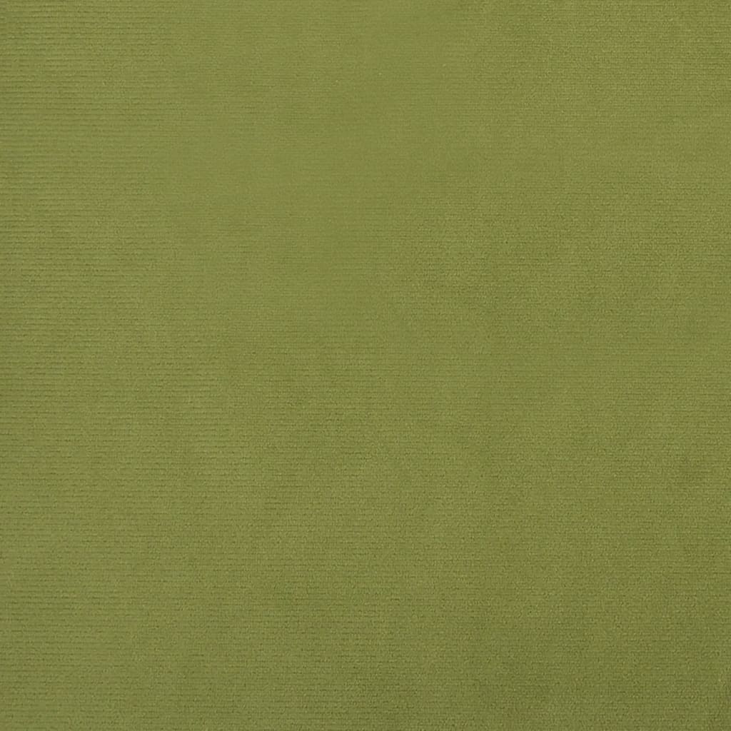 vidaXL Poggiapiedi Verde Chiaro 78x56x32 cm in Velluto
