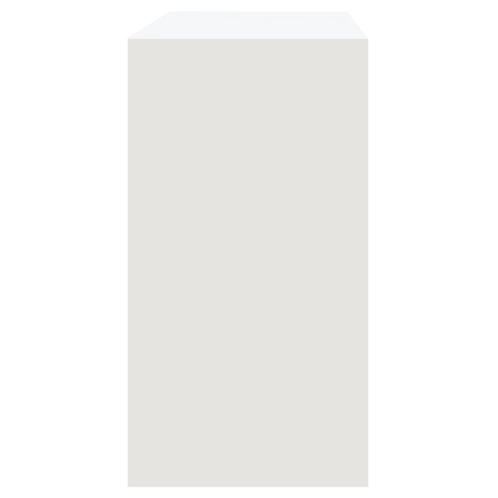 vidaXL Tavolo Consolle Bianco 89x41x76,5 cm in Acciaio