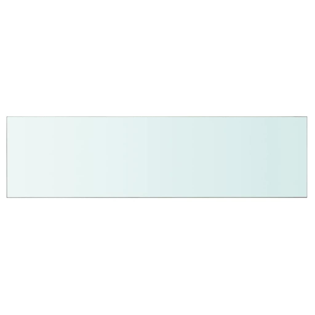 vidaXL Mensola in Vetro Trasparente 110x30 cm