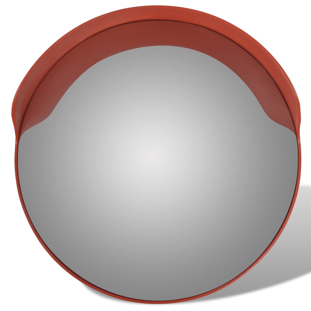 vidaXL Specchio per Traffico Convesso Plastica PC Arancione 60 cm