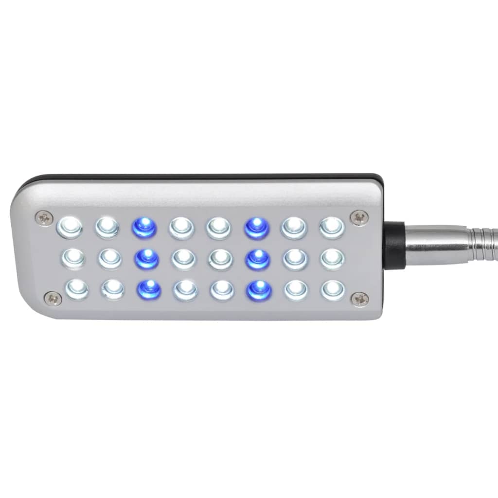 Luce LED Acquario 24 LED Blu e Bianco