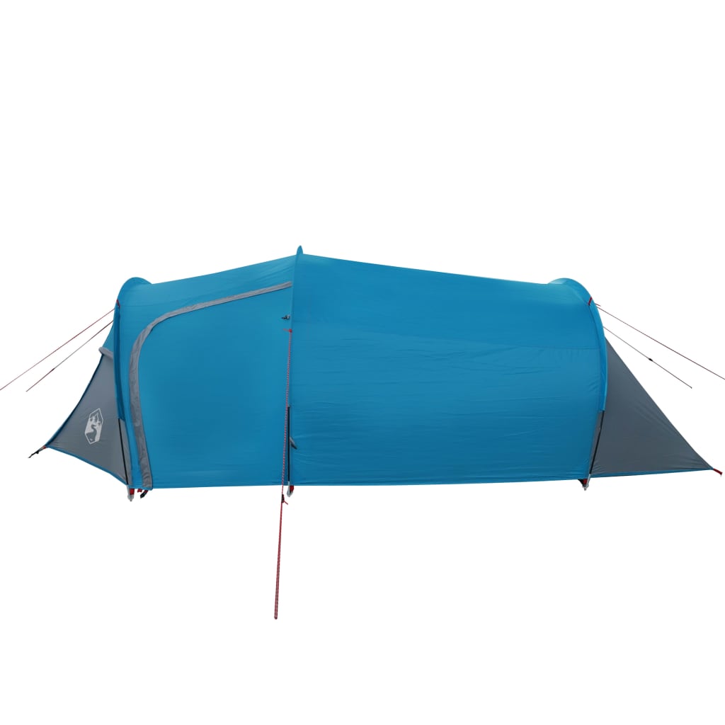 vidaXL Tenda da Campeggio 4 Persone Blu 360x135x105 cm Taffetà 185T