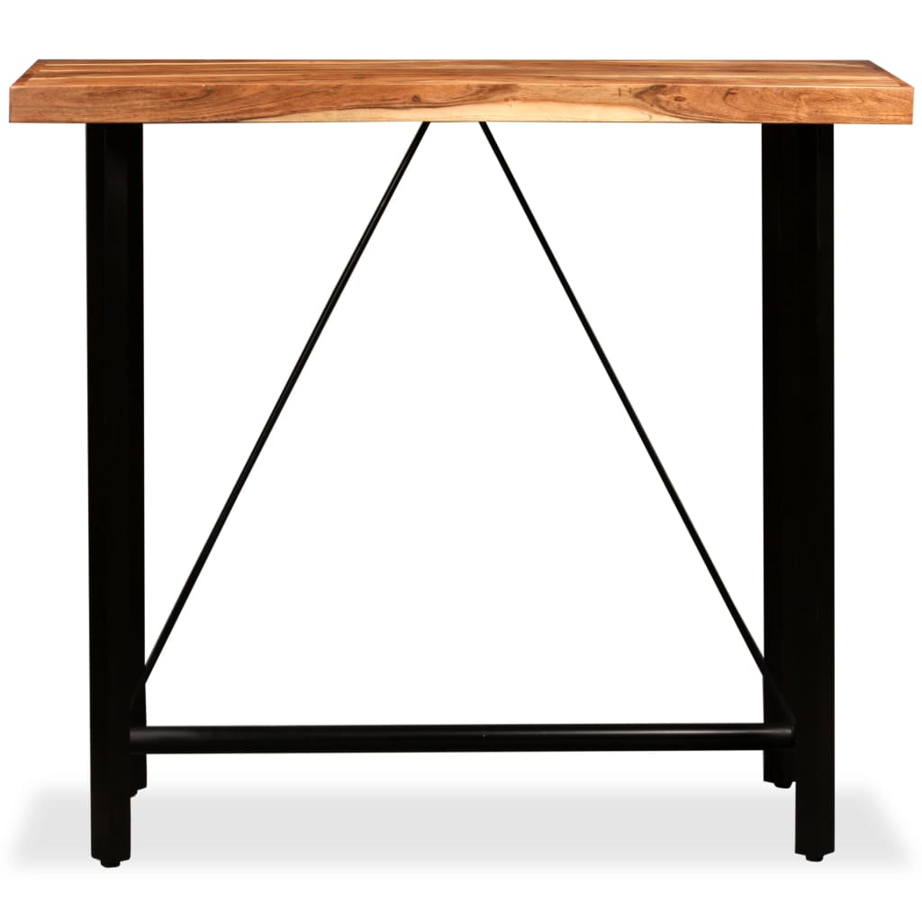 vidaXL Tavolino da Bar in Legno Massello di Acacia 120x60x107 cm