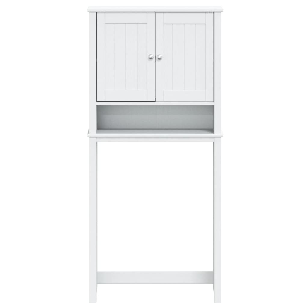 Mensola Per Lavatrice DEA In Legno E Struttura Bianca, 68x39x166 Cm. Risparmia Spazio In Lavanderia!
